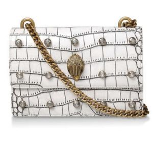 Kurt Geiger Shoreditch Leather Croc Embossed Bag